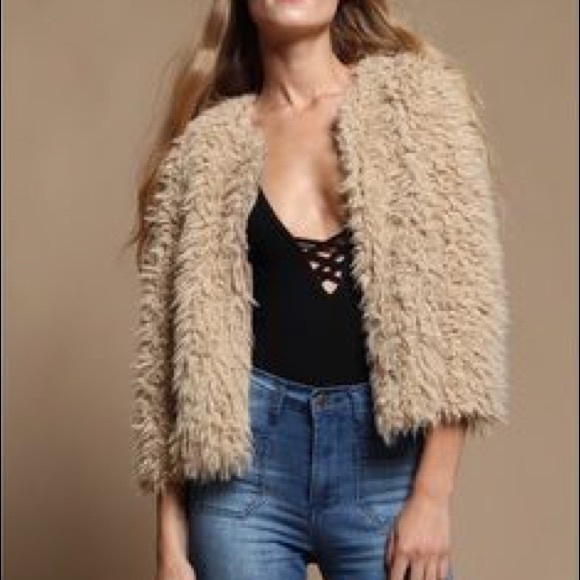 HOST PICK! BB Dakota Macy Shaggy Faux Fur Jacket - Picture 2 of 11